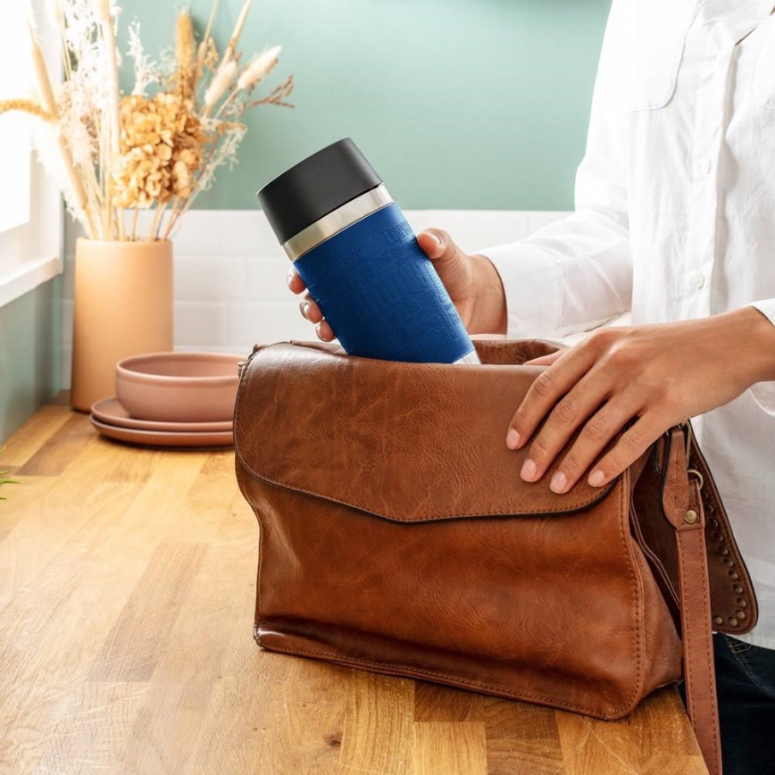 Tefal - Travel mug 360 ml TRAVEL MUG stainless steel/dark blue