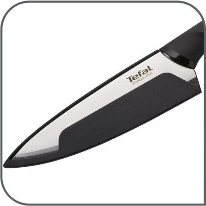 Tefal - Universal stainless steel knife COMFORT 12 cm shiny chrome/black