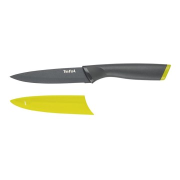Tefal - Universal stainless steel knife FRESH KITCHEN 12 cm grey/green