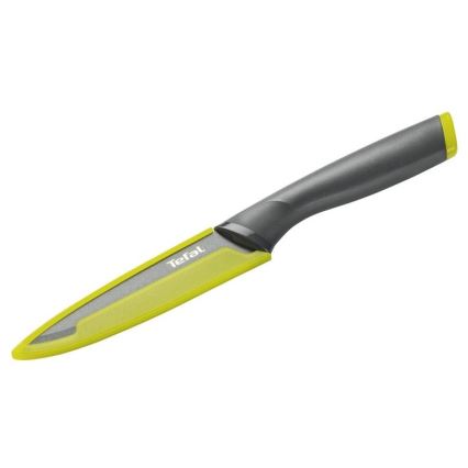 Tefal - Universal stainless steel knife FRESH KITCHEN 12 cm grey/green