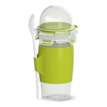 Tefal - Yogurt jar with a spoon 0,45 l MASTER SEAL TO GO green