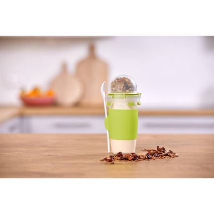 Tefal - Yogurt jar with a spoon 0,45 l MASTER SEAL TO GO green