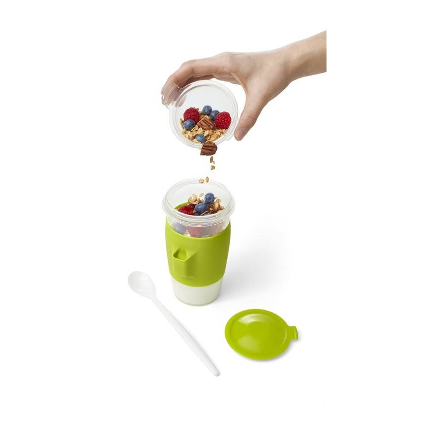 Tefal - Yogurt jar with a spoon 0,45 l MASTER SEAL TO GO green