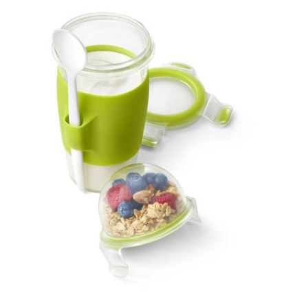 Tefal - Yogurt jar with a spoon 0,45 l MASTER SEAL TO GO green