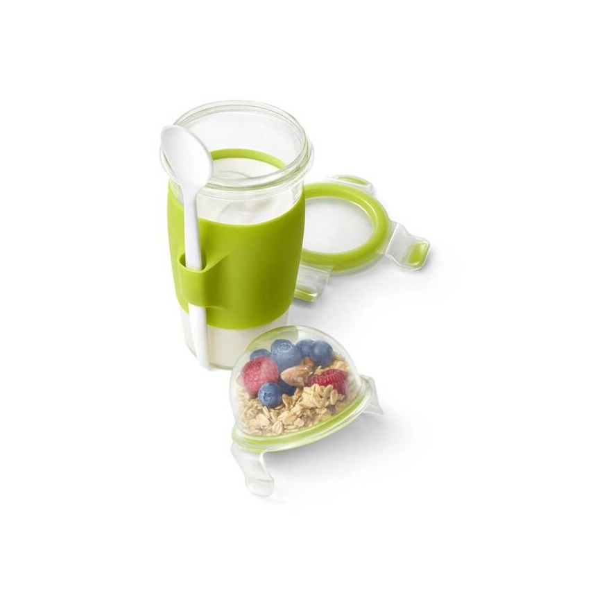 Tefal - Yogurt jar with a spoon 0,45 l MASTER SEAL TO GO green
