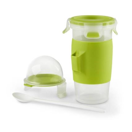 Tefal - Yogurt jar with a spoon 0,45 l MASTER SEAL TO GO green
