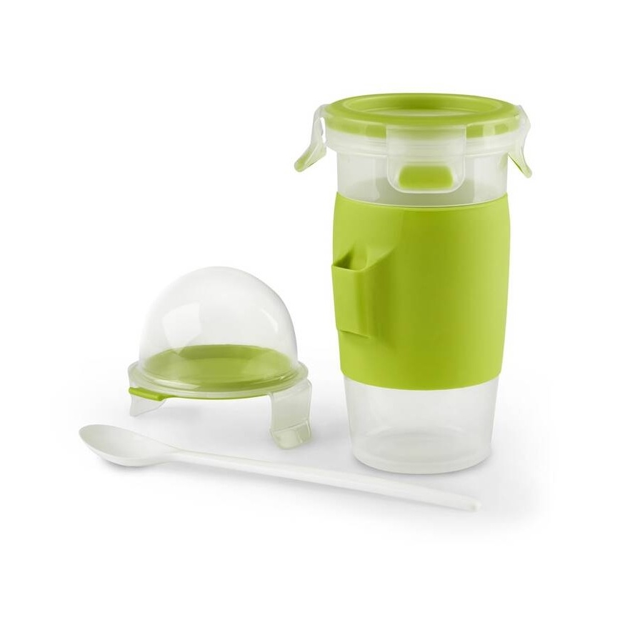 Tefal - Yogurt jar with a spoon 0,45 l MASTER SEAL TO GO green
