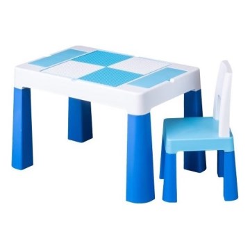 TEGA BABY - Kids' table and chair set, blue/white