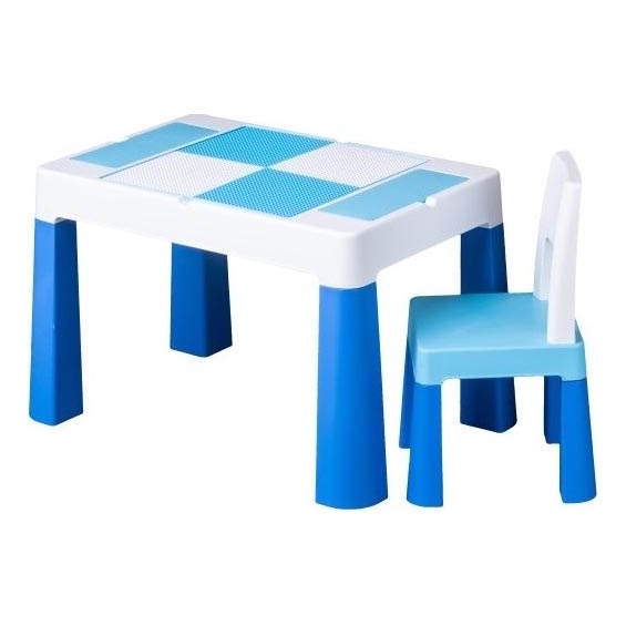 TEGA BABY - Kids' table and chair set, blue/white