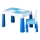 TEGA BABY - Kids' table and chair set, blue/white