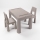 TEGA BABY - Kids' table and chairs set in taupe