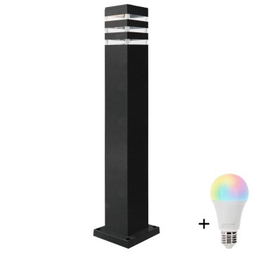 TEKSAS LED RGBW Dimmable Outdoor Lamp 1xE27/9W/230V 2700-6500K Wi-Fi 74 cm IP44 Anthracite