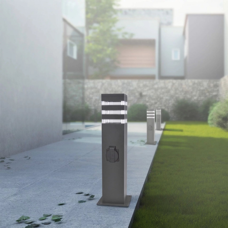 TEKSAS Outdoor Lamp with Socket, 1xE27/20W/230V, 44 cm, IP44, Anthracite