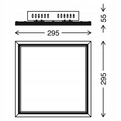 Telefunken 301506TF - LED RGBW Dimmable panel LED/18W/230V 4000K + remote control