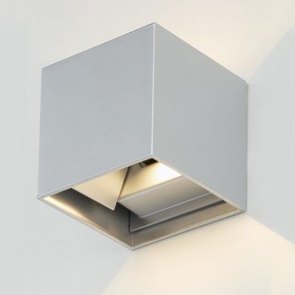 Telefunken 303404TF - LED Outdoor Wall Light, 7W, 230V, IP44, Silver