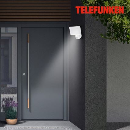 Telefunken 304406TF - LED Outdoor wall floodlight with sensor LED/20W/230V IP44