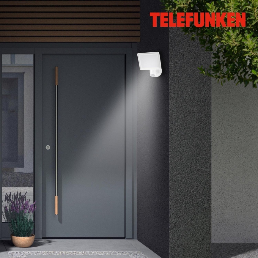 Telefunken 304406TF - LED Outdoor wall floodlight with sensor LED/20W/230V IP44