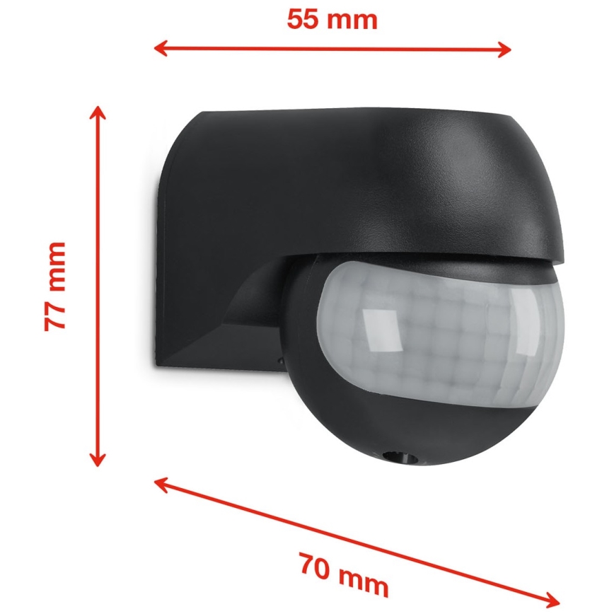 Telefunken 306405TF - Outdoor motion sensor 230V IP44 black