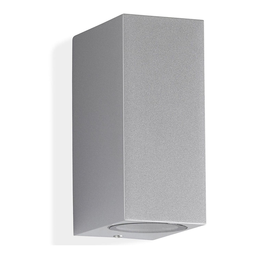 Telefunken 307004TF - LED Outdoor wall light 2xGU10/5W/230V IP44 silver