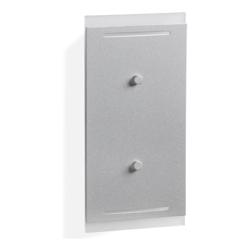 Telefunken 307704TF - LED Outdoor wall light 2xLED/3W/230V IP44 silver