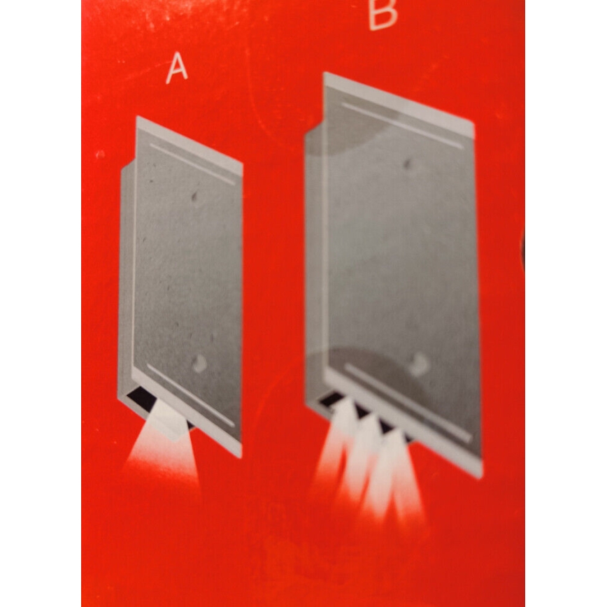 Telefunken 307704TF - LED Outdoor wall light 2xLED/3W/230V IP44 silver