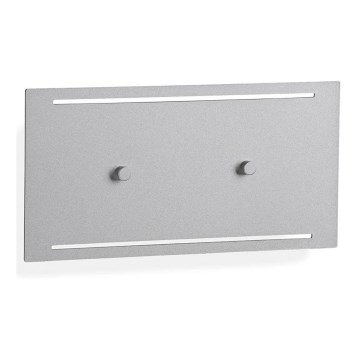 Telefunken 307804TF - LED Outdoor wall light 2xLED/3,5W/230V IP44 silver