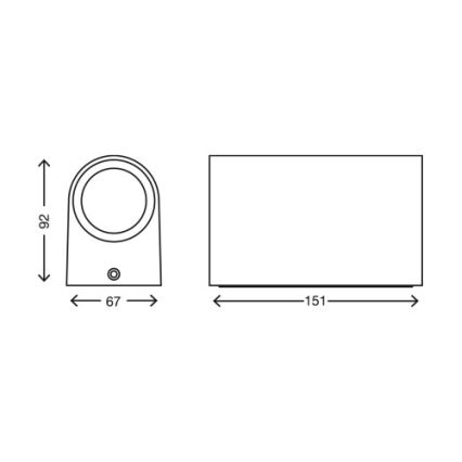Telefunken 308006TF - LED Outdoor wall light 2xGU10/5W/230V IP44