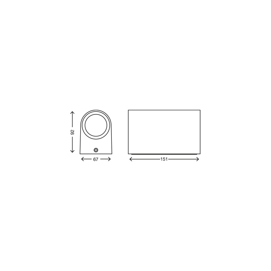 Telefunken 308006TF - LED Outdoor wall light 2xGU10/5W/230V IP44