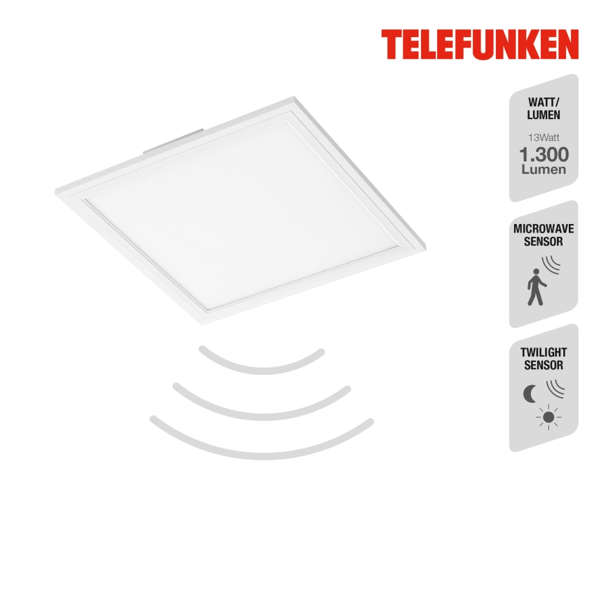 Telefunken 308606TF - LED Surface-mounted panel with sensor LED/13W/230V