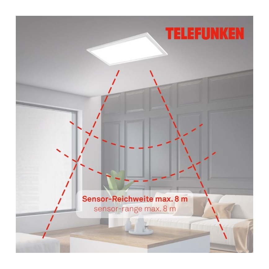 Telefunken 308706TF - LED Ceiling light with sensor LED/36W/230V