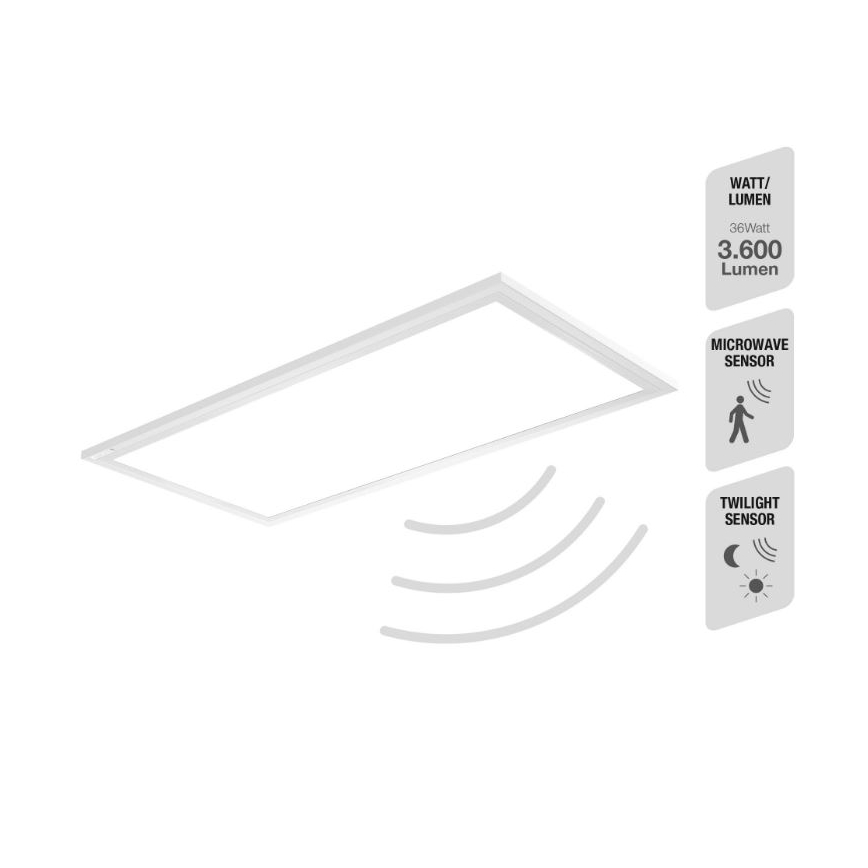 Telefunken 308706TF - LED Ceiling light with sensor LED/36W/230V