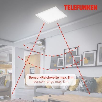 Telefunken 308806TF - LED Surface-mounted panel with sensor LED/25W/230V 4000K