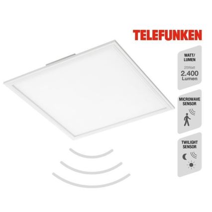 Telefunken 308806TF - LED Surface-mounted panel with sensor LED/25W/230V 4000K