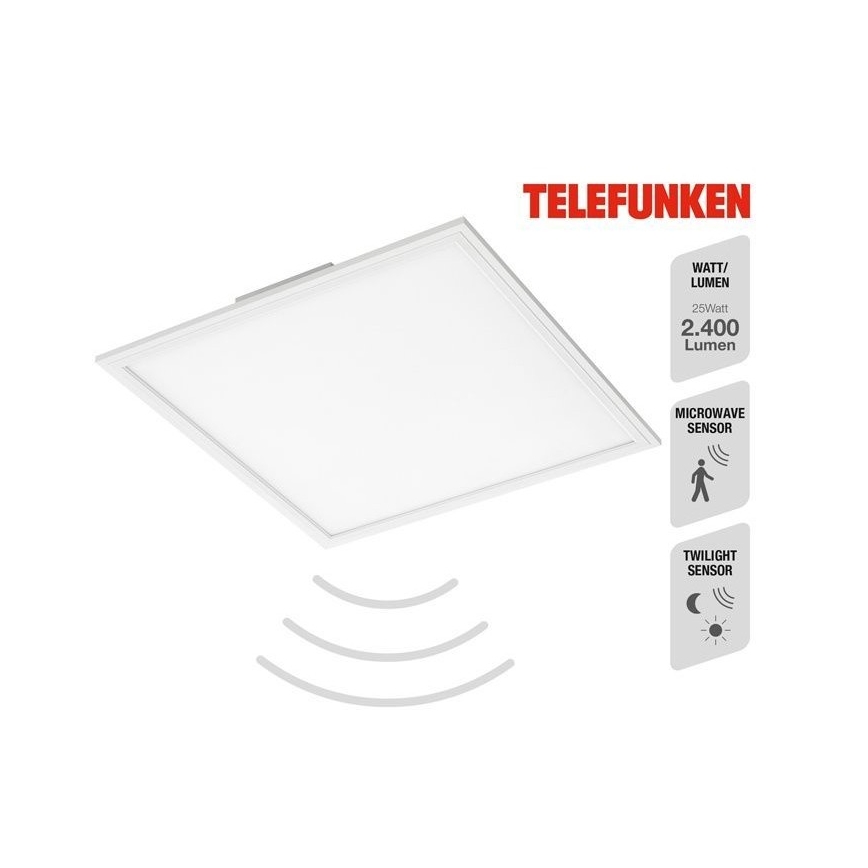 Telefunken 308806TF - LED Surface-mounted panel with sensor LED/25W/230V 4000K