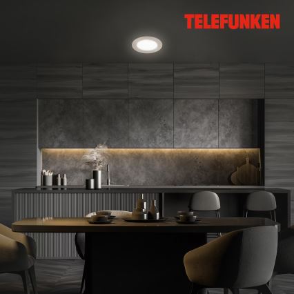 Telefunken 309302TF - LED RGBW Dimmable bathroom recessed light LED/6W/230V 2700-6500K IP23 Wi-Fi Tuya
