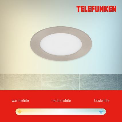 Telefunken 309302TF - LED RGBW Dimmable bathroom recessed light LED/6W/230V 2700-6500K IP23 Wi-Fi Tuya