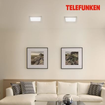 Telefunken 309602TF - LED RGBW Dimmable ceiling light LED/18W/230V 2700-6500K Wi-Fi Tuya