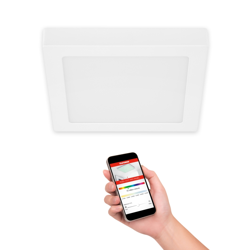 Telefunken 309606TF - LED RGBW Dimmable ceiling light LED/18W/230V 2700-6500K Wi-Fi Tuya
