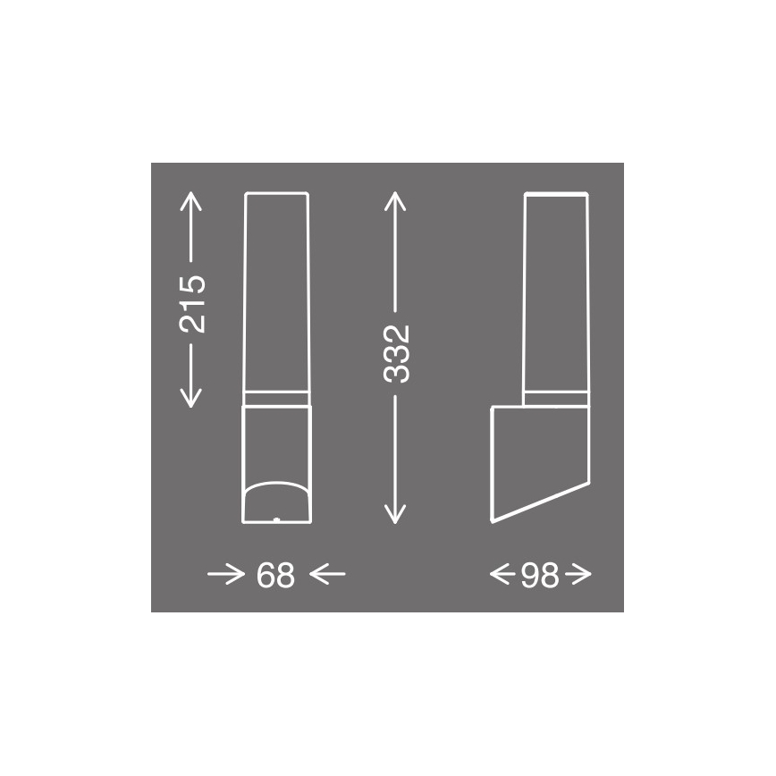 Telefunken 311305TF - LED Outdoor wall light LED/8W/230V IP44