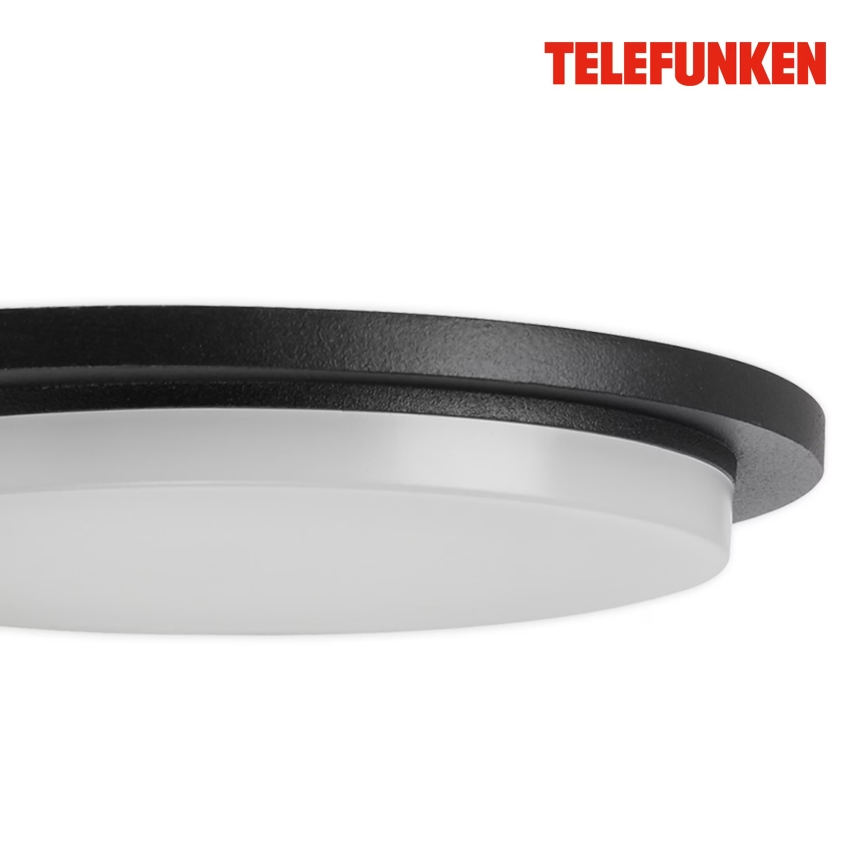 Telefunken 312505TF-LED Outdoor wall light with a sensor LED/10W/230V IP44 black