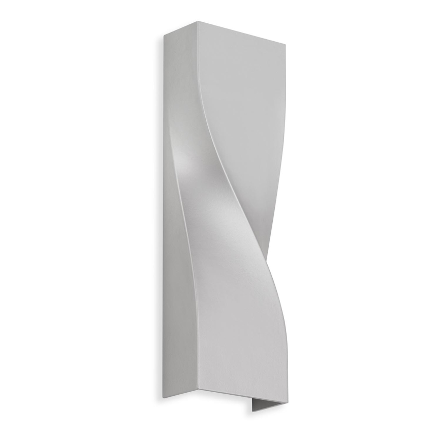 Telefunken 312704TF - LED Outdoor wall light 2xLED/5,5W/230V IP44 silver