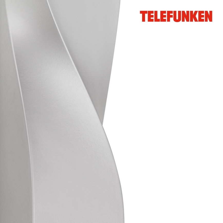 Telefunken 312704TF - LED Outdoor wall light 2xLED/5,5W/230V IP44 silver