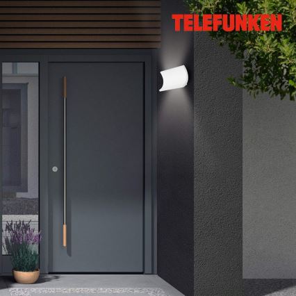 Telefunken 312806TF - LED Outdoor wall light 2xLED/6W/230V IP44 white