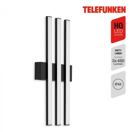 Telefunken 313105TF - LED Outdoor wall light 3xLED/4W/230V IP44