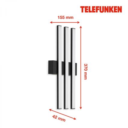 Telefunken 313105TF - LED Outdoor wall light 3xLED/4W/230V IP44