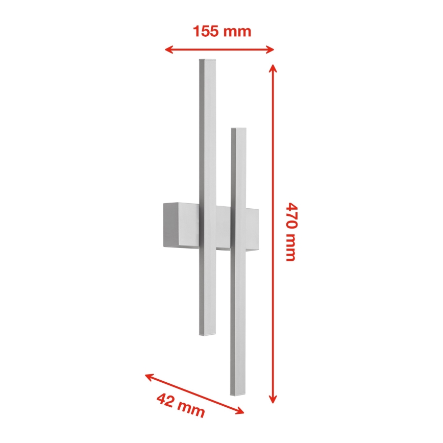 Telefunken 313204TF - LED Outdoor Wall Light, 2×LED, 4 W, 230 V, 4000 K, IP44