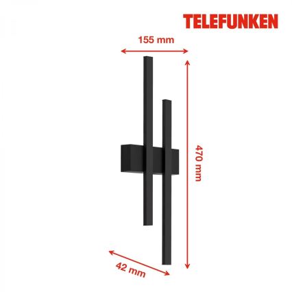 Telefunken 313205TF - LED Outdoor wall light 2xLED/4W/230V 4000K IP44