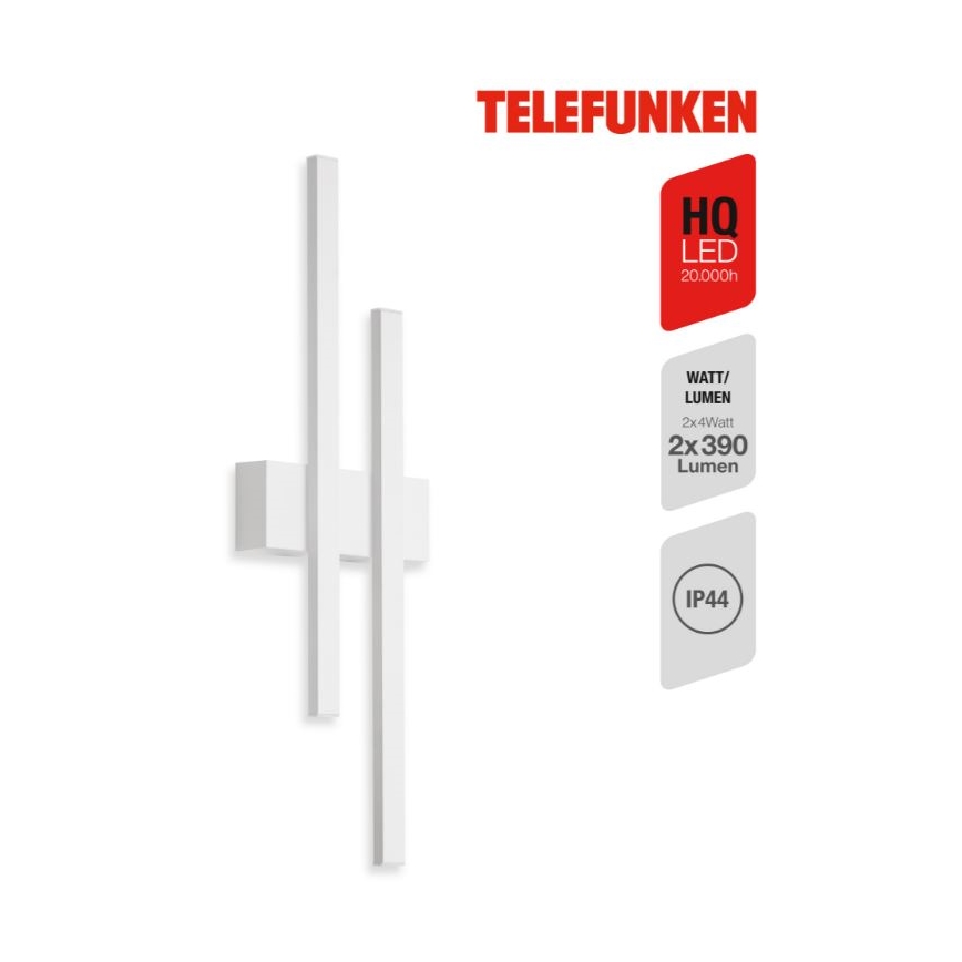 Telefunken 313206TF - LED Outdoor wall light 2xLED/8W/230V IP44