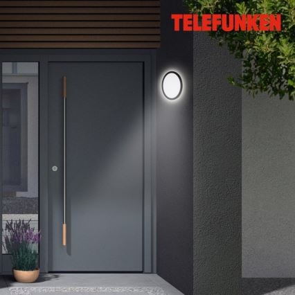 Telefunken 313405TF - LED Outdoor Wall Light LED/15W/230V IP44 Black