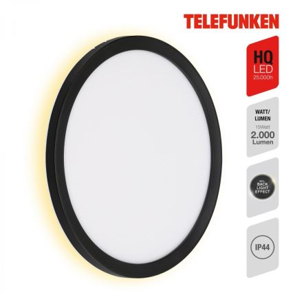 Telefunken 313405TF - LED Outdoor Wall Light LED/15W/230V IP44 Black